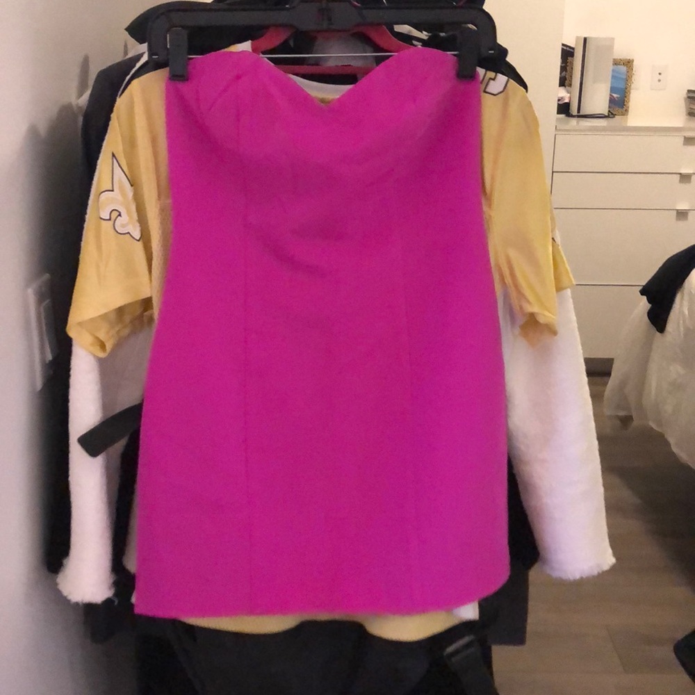 Naven Hot Pink Strapless Dress sz Small